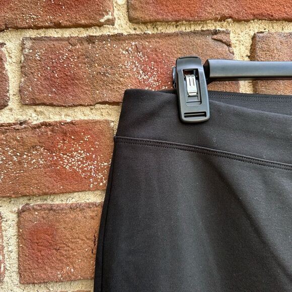 Eileen Fisher $198 ponte Stretch Tencel Black Ankle Pants 1X NEW - Picture 3 of 8